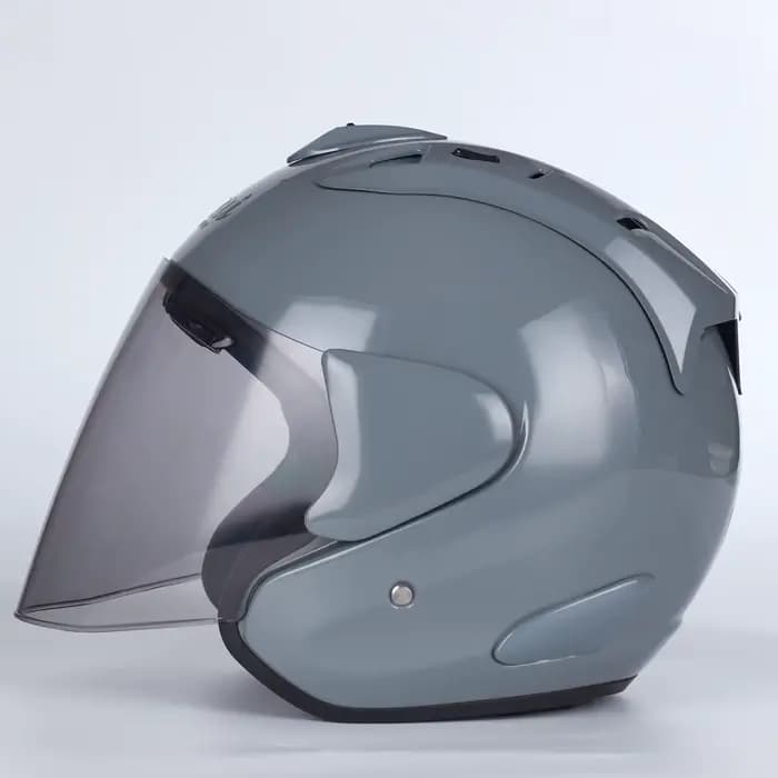 Gris demi-casque hommes et femmes moto tout-terrain casque d'été Cross Casco Capacete