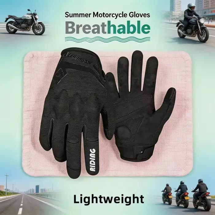 Gants de moto d'été pour hommes et femmes