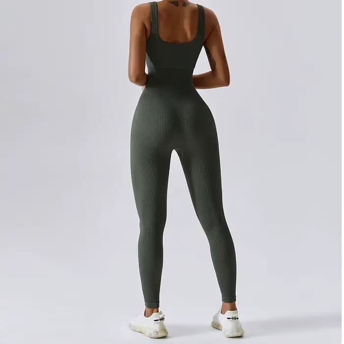 Survêtement de Yoga une pièce pour femmes, combinaison de sport sans couture, Push-Up, Fitness, entraînement