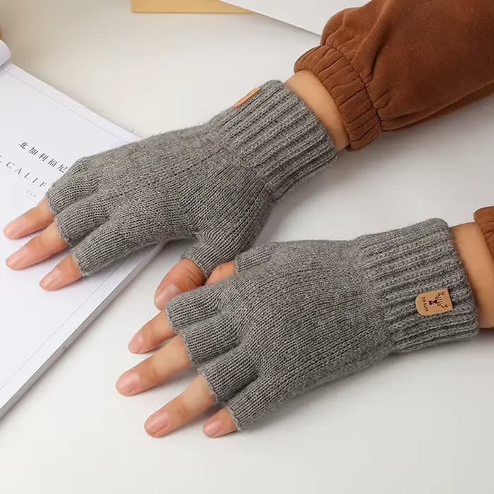 Gants thermiques épais tricotés pour hommes et femmes