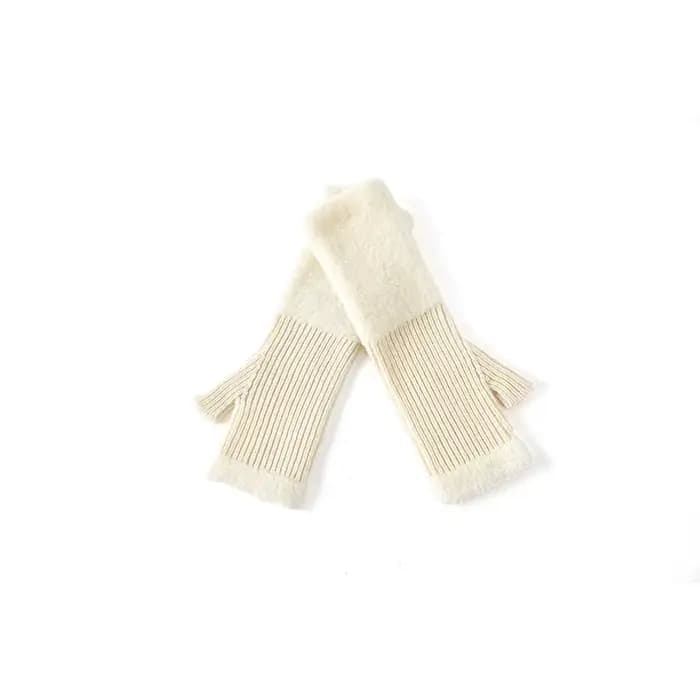 Gants pour femmes nouveau coréen Simple à la mode décontracté polyvalent demi doigt hiver chaud confortable gants de haute qualité pour fille