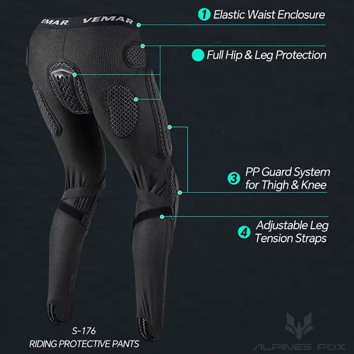 Pantalon d'armure de moto pour hommes