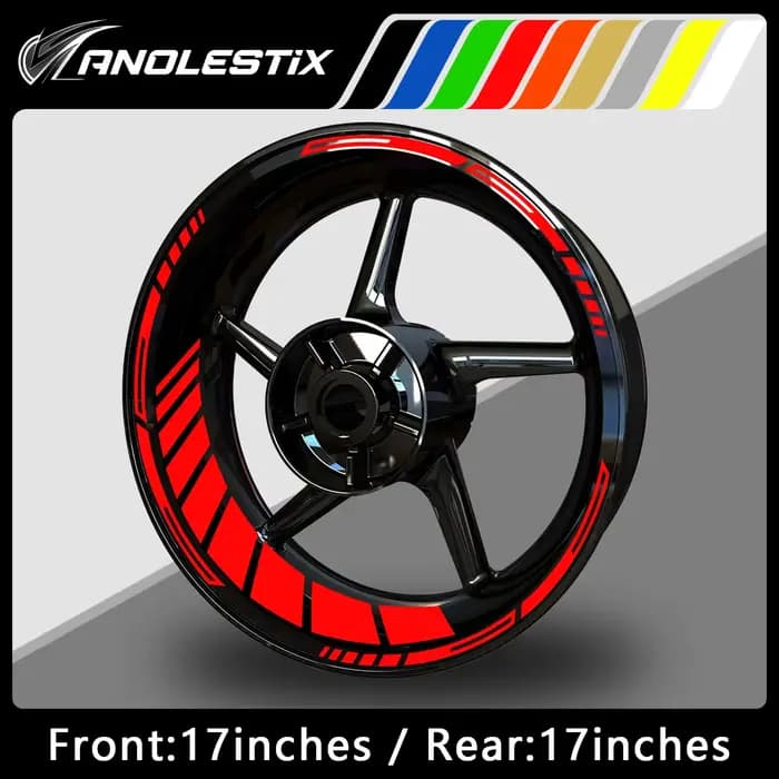 Autocollants réfléchissants pour roues de moto