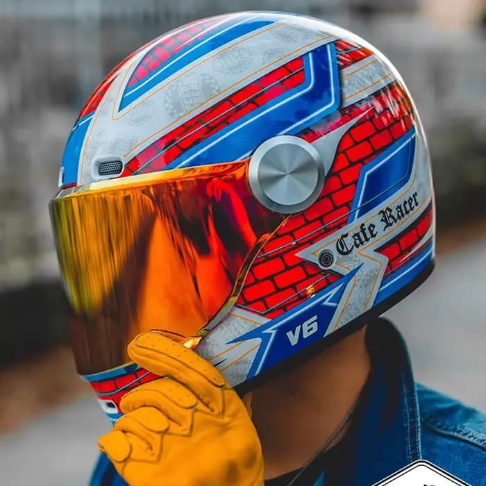 FASEED Dernier modèle de casque intégral rétro pour moto