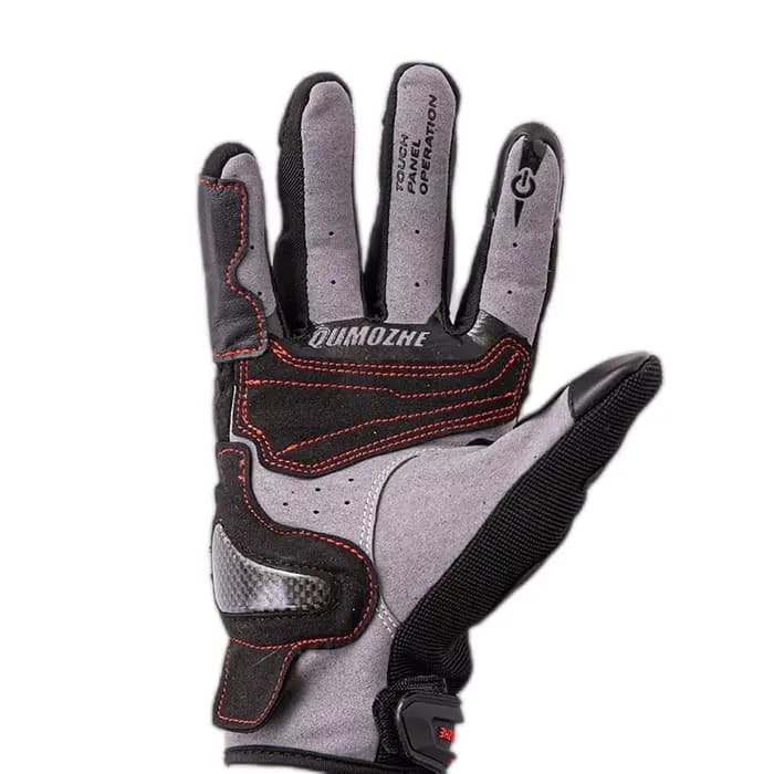 Gants de moto en cuir et Fiber de carbone