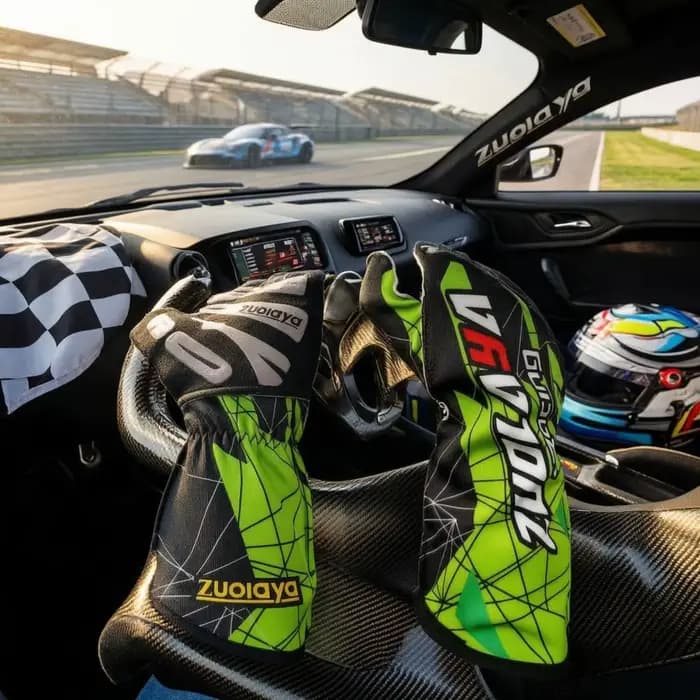 Gants de karting à manchette élastique