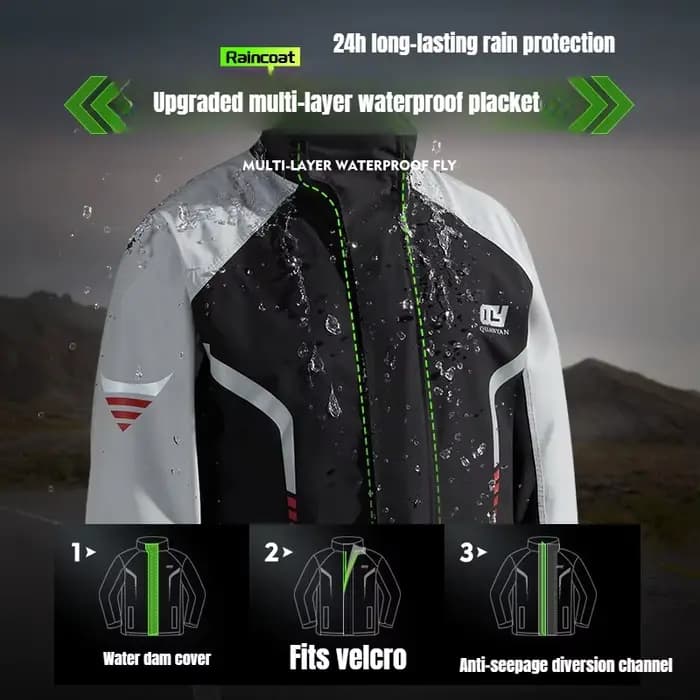 Combinaison de pluie pour moto