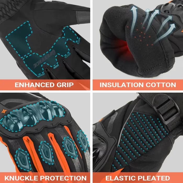 Gants de Moto d'hiver imperméables Gant