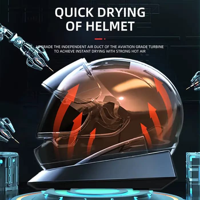 Sèche-capaceteuse et stérilisateur portables pour moto