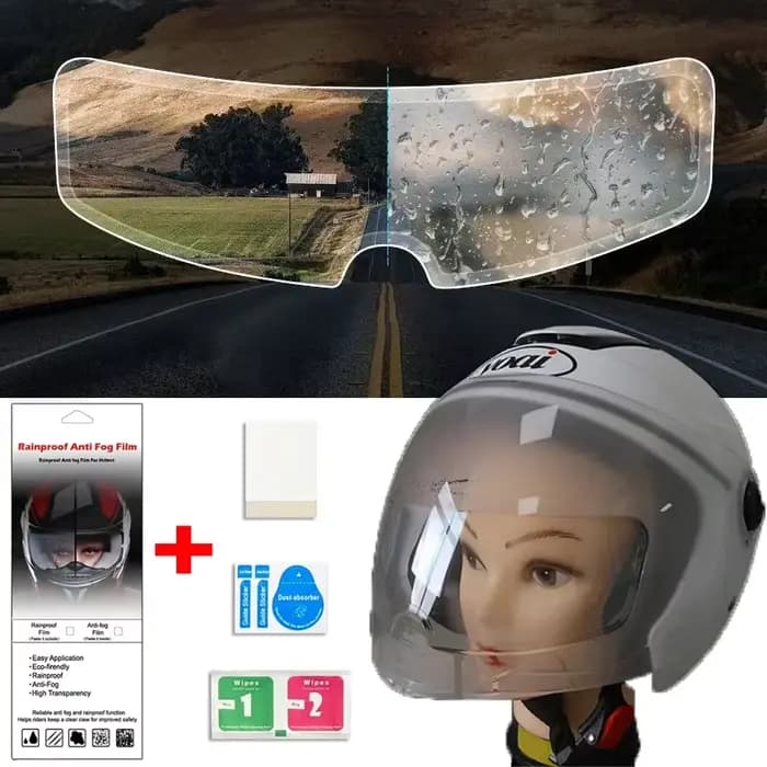 1 ensemble de Film antibuée Anti-éblouissement pour casque de moto