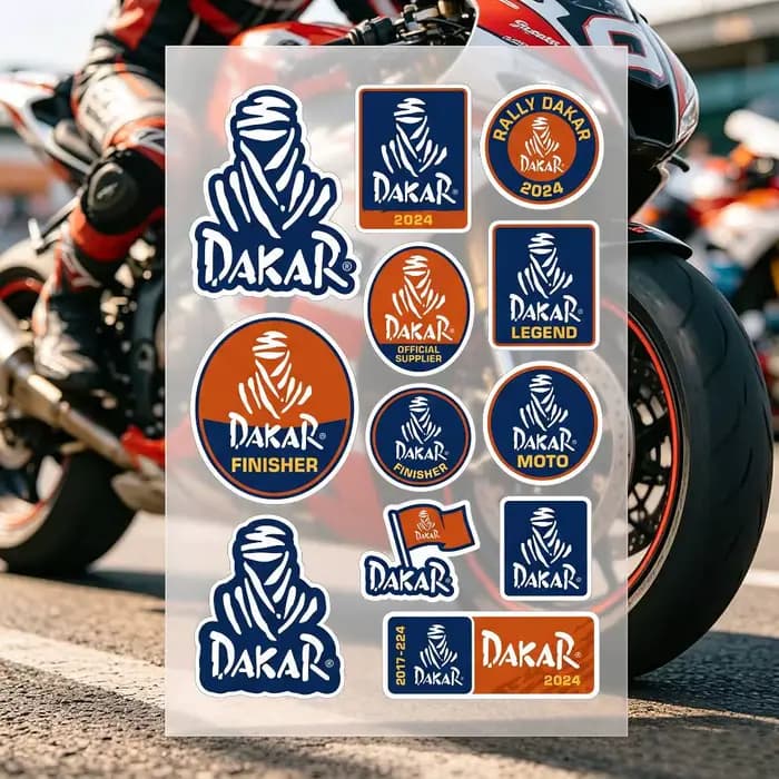 Autocollants de moto D-Dakar Rally