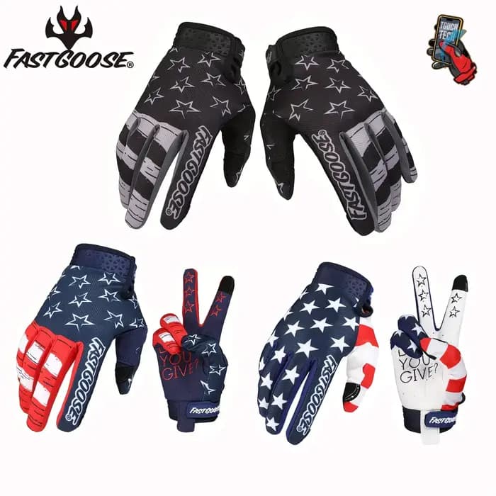 Nouveaux gants de moto multicolores pour la course