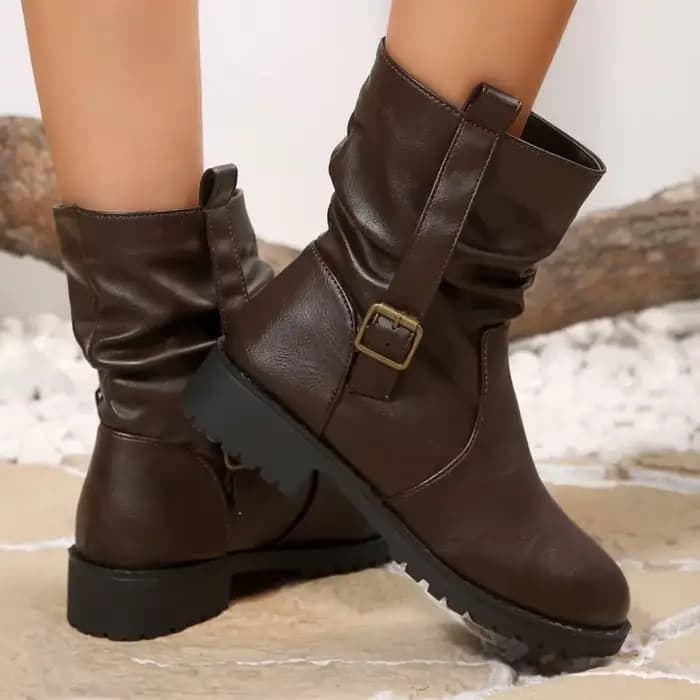 Bottes de moto de Style rétro pour femmes