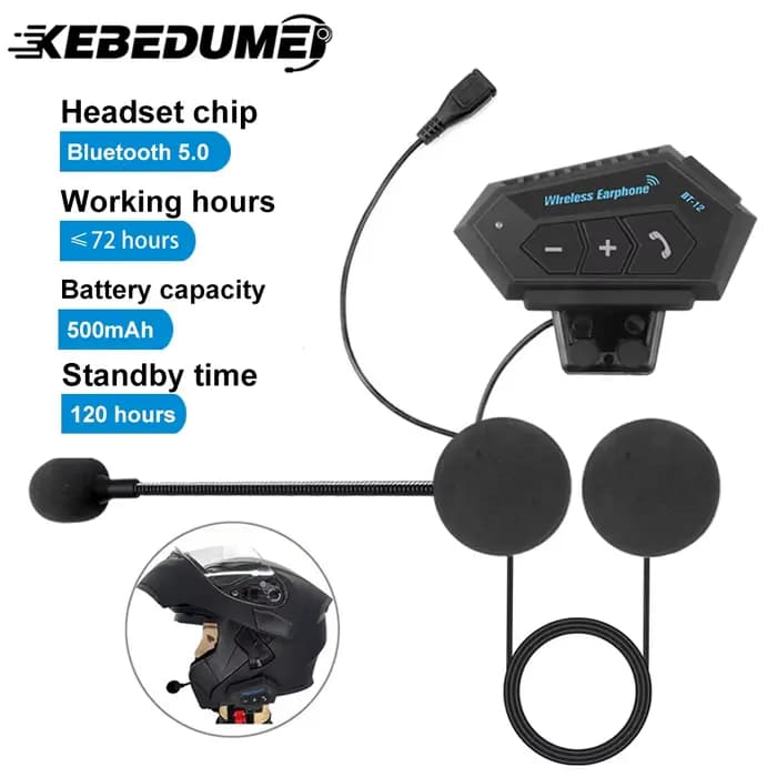 Casque de moto Bluetooth avec micro