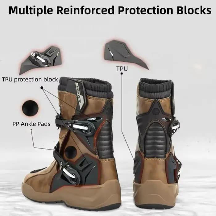 Scoyco Enduro bottes de moto homme chaussures de motocycliste imperméables