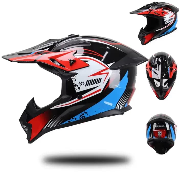 Casque de moto unisexe intégral VTT descente toutes saisons couvrant