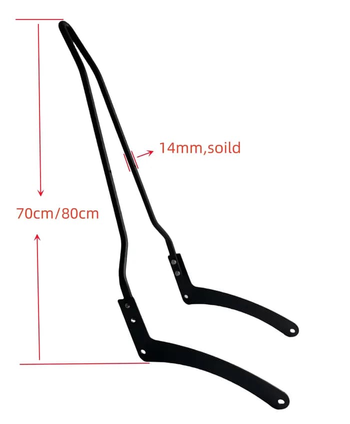 Dossier de barre Sissy pour moto Indian Scout Bobber Scout Classic 101