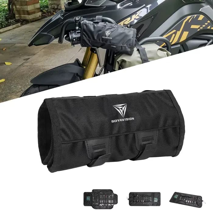 Sac à outils grande clé enroulable, pochette Portable, Kit de rangement pliable, Kit de poches pour moto/Motocross, nouveau