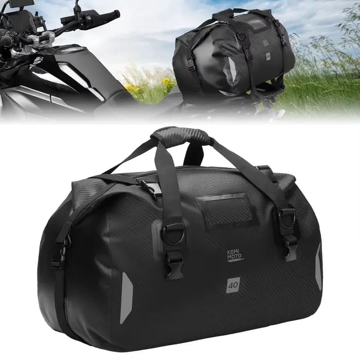 Sac arrière étanche pour moto