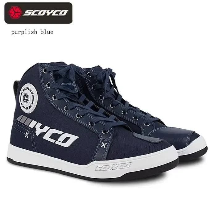 Bottes de moto pour hommes SCOYCO chaussures de motocross anti-collision résistantes à l'usure