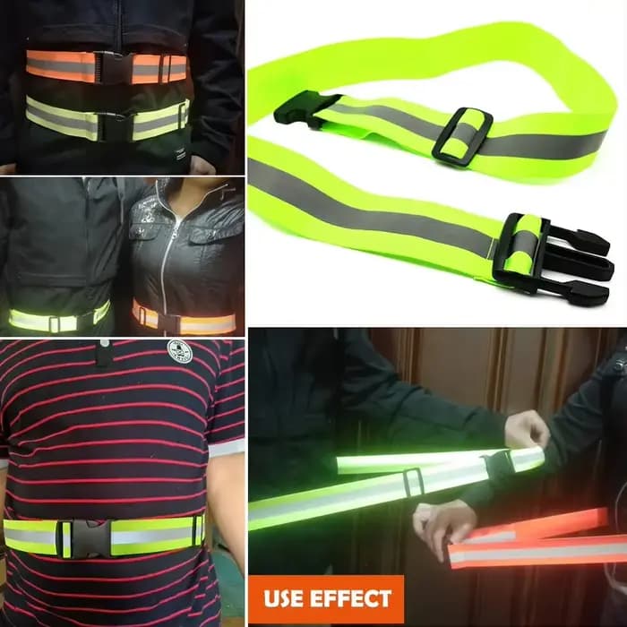 Ceinture réfléchissante de sécurité élastique réglable