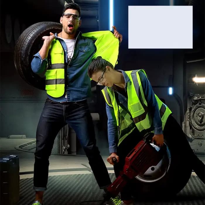 Gilet réfléchissant haute visibilité