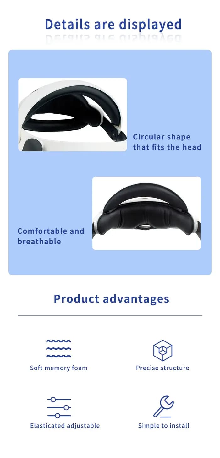 Sangle de casque pour Oculus Quest 2, réduit la pression de la tête, mises à niveau, sangle Halo Elite, accessoires pour Mate Quest 2 VR
