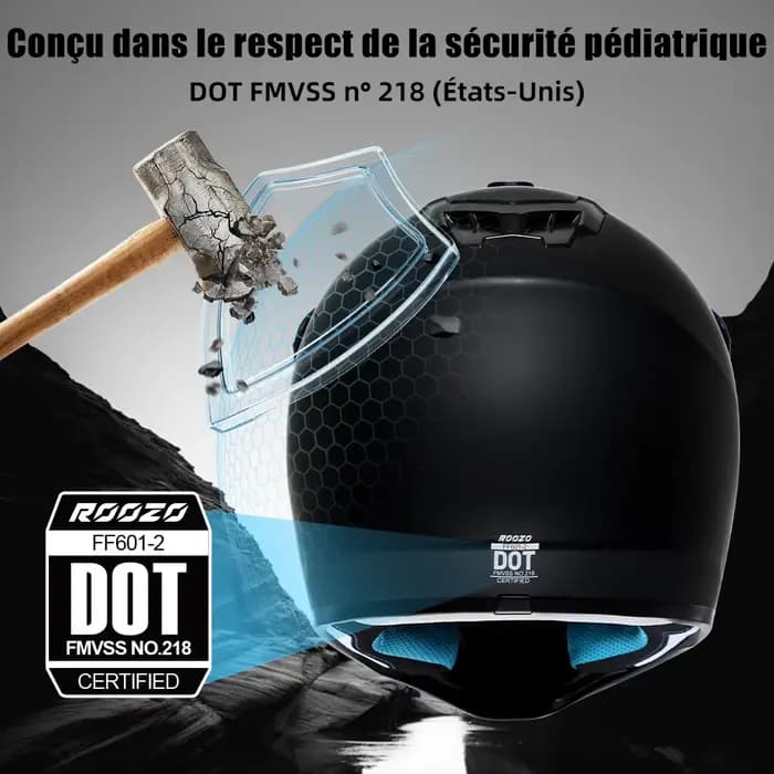 Casque de motocross pour enfants et adolescents