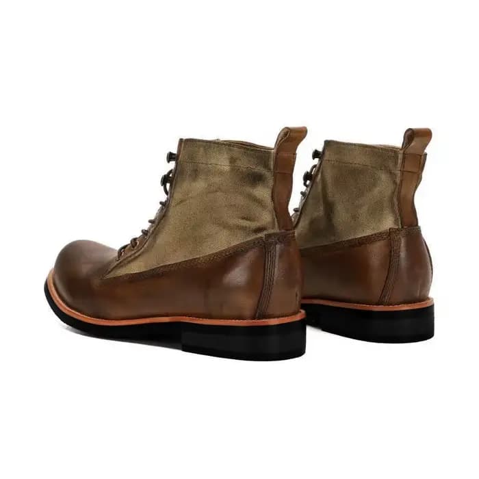 Bottes de moto courtes faites à la main pour hommes
