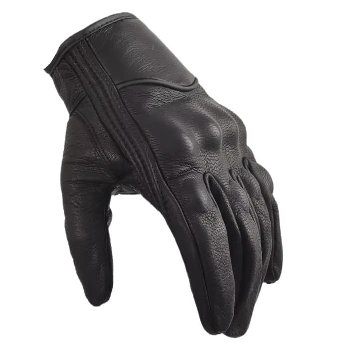 Gants d'extérieur en cuir pour moto