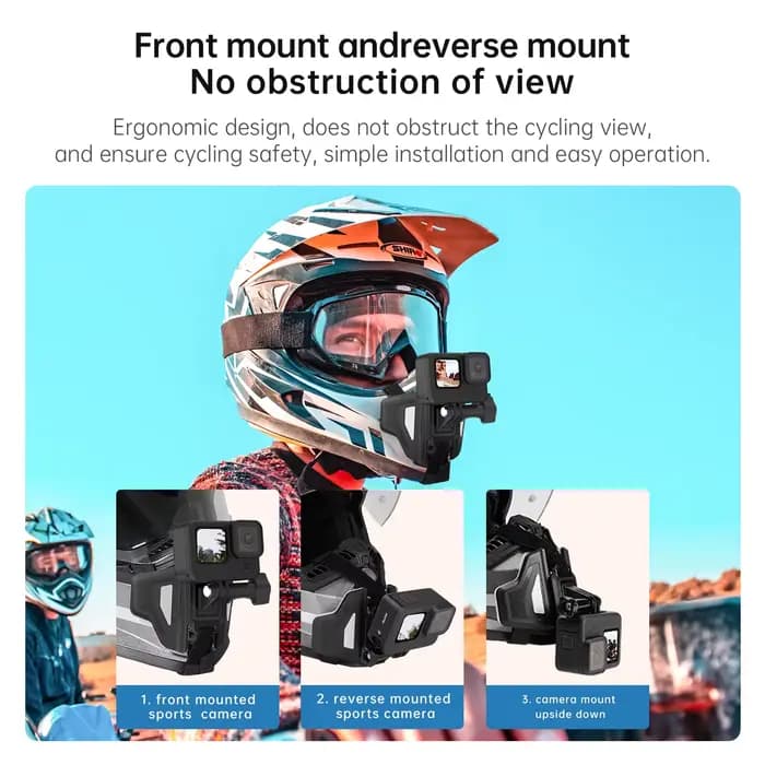 TELESIN – sangle de montage pour casque de moto