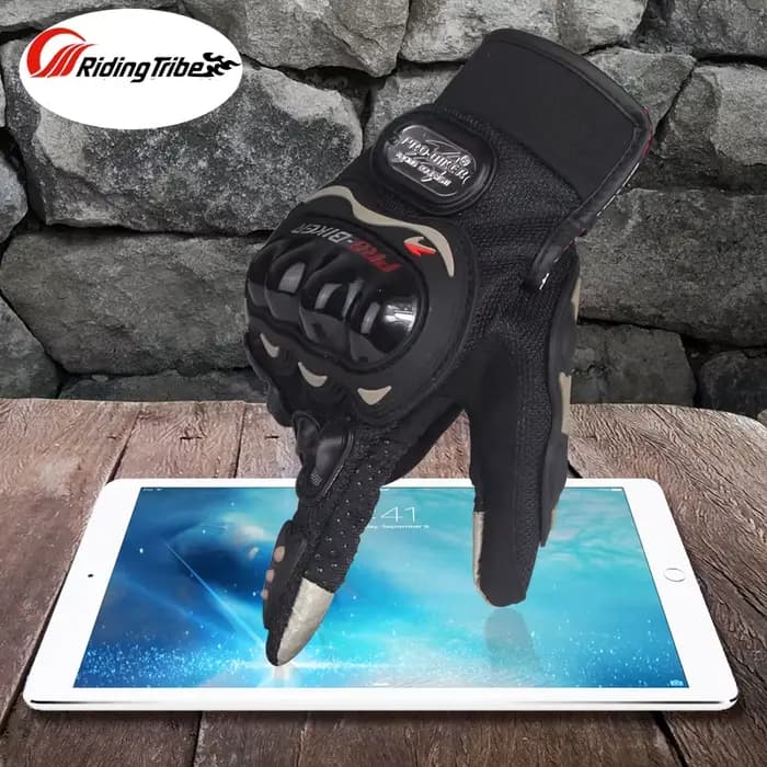 Gants de moto pour écran tactile