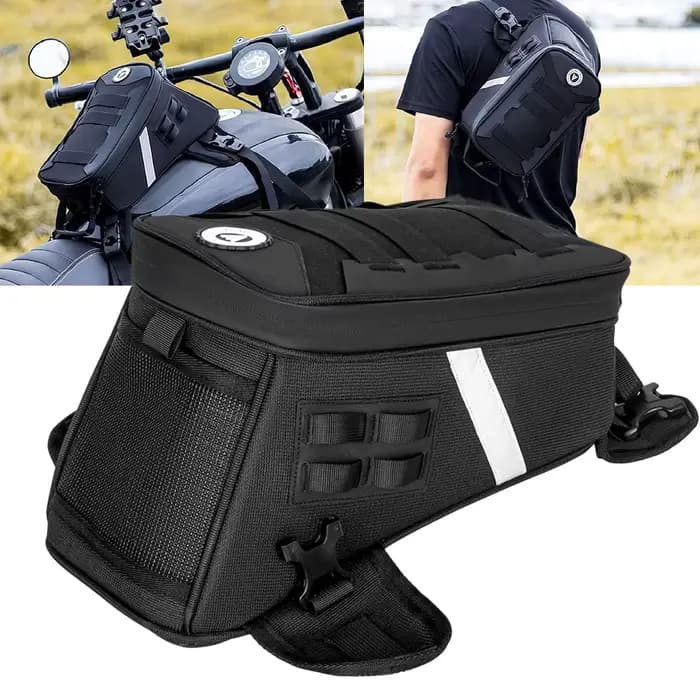 1 sacoche de réservoir de moto