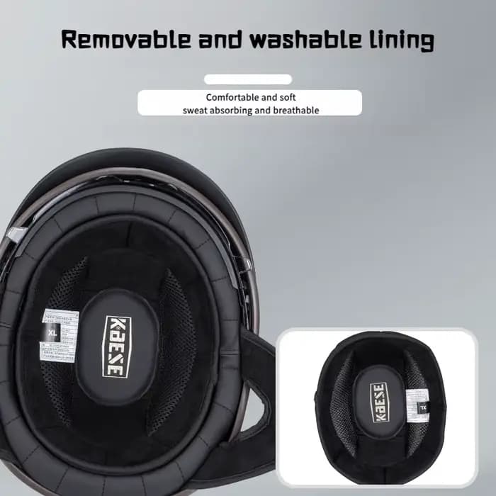 Casque demi-cuir pour moto et Scooter
