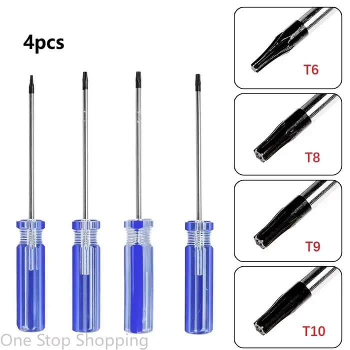 Jeu de tournevis Torx magnétiques de précision T6 T8 T9 T10 Kit d'outils de réparation de sécurité