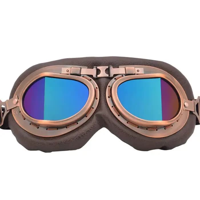 Lunettes de moto rétro vintage coupe-vent