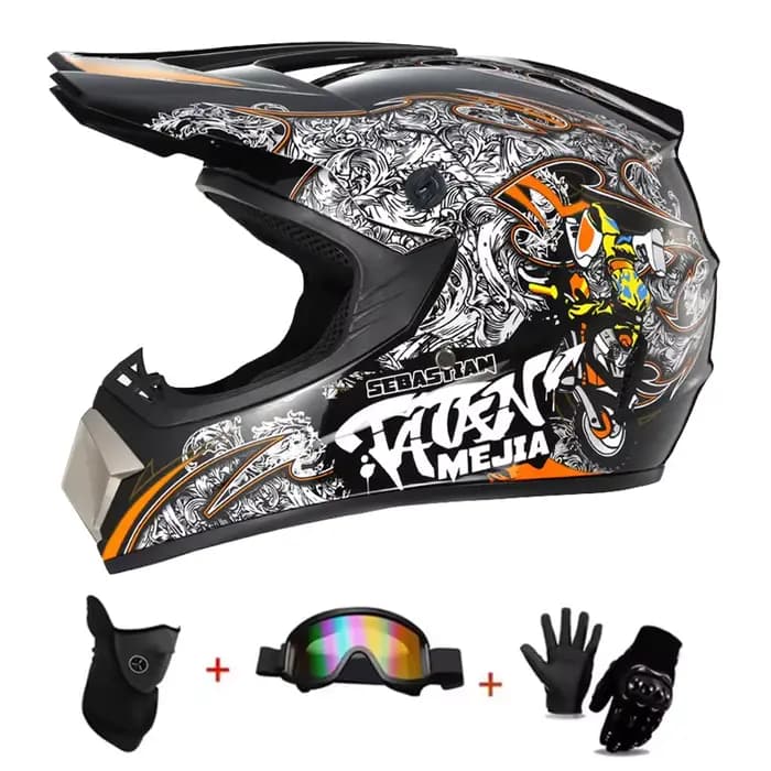 Casque de moto tout-terrain pour enfants – Approuvé DOT pour le motocross