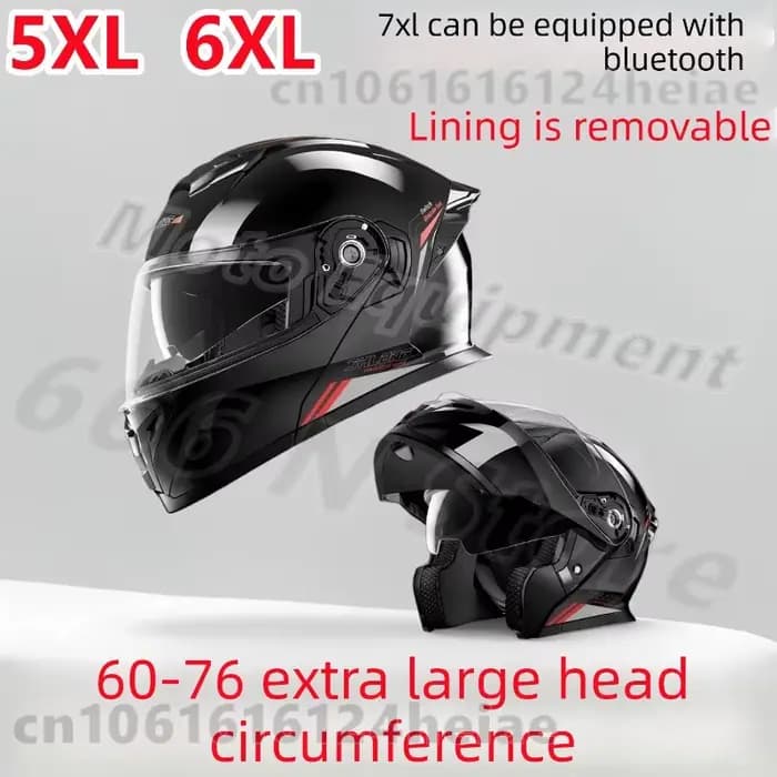 Casque de moto extra large 7XL 60-76cm