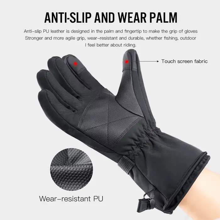 Gants chauffants électriques Moto hiver
