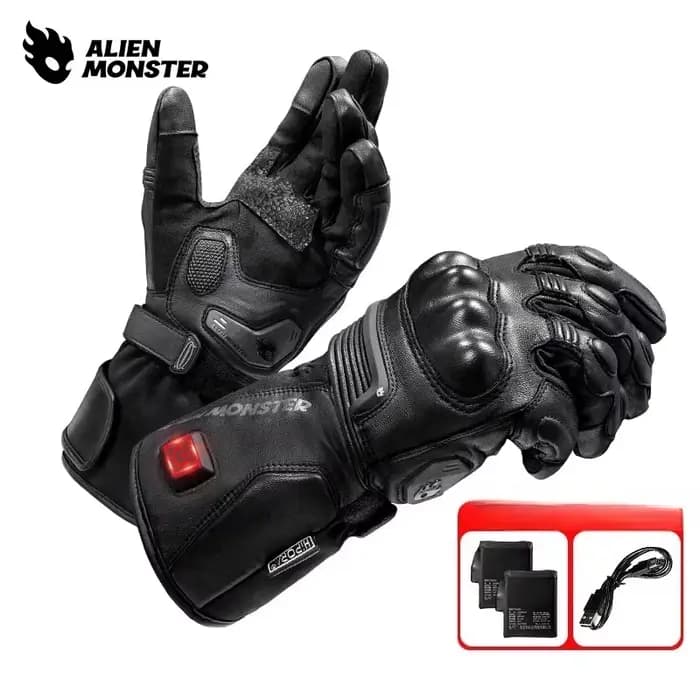 Gants de moto chauffants pour hommes
