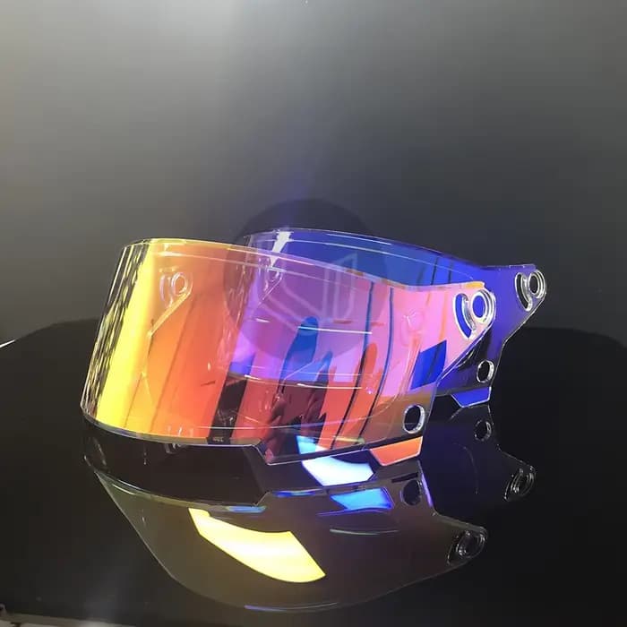 Visière de casque de moto anti-UV PC