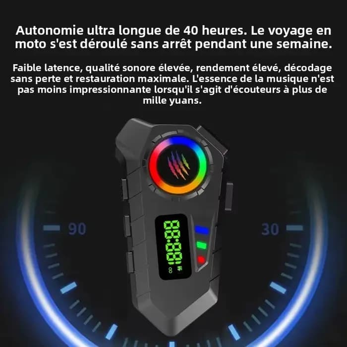 Casque de moto avec radio FM