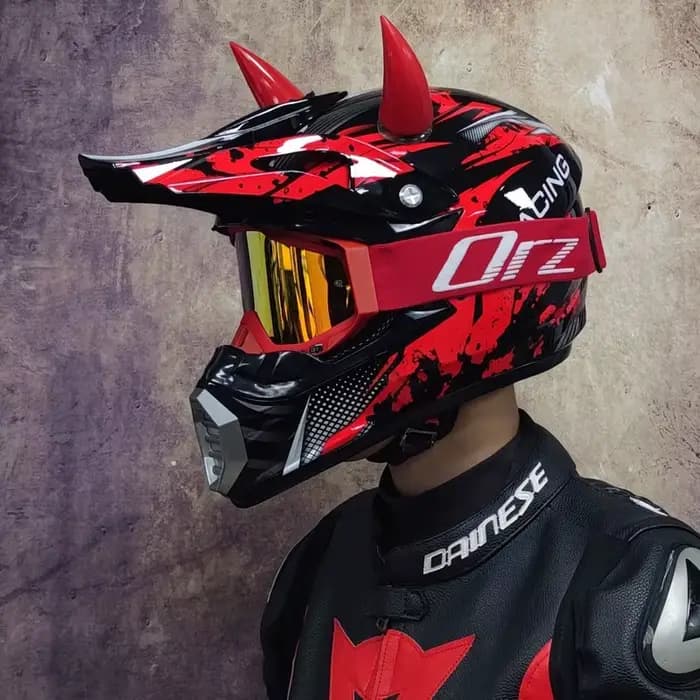 Casque de motocross professionnel tout-terrain pour homme