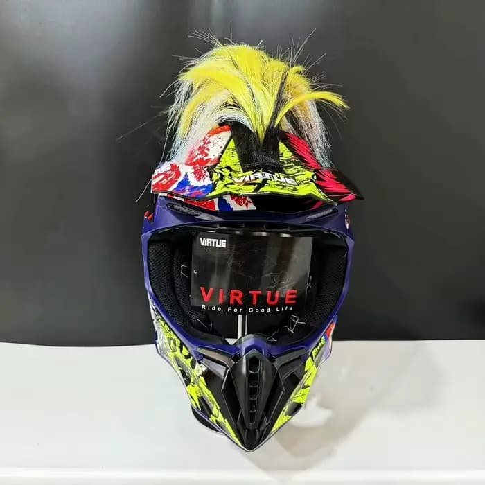 Mohawk-Autocollants de tresses de casque de moto pour hommes