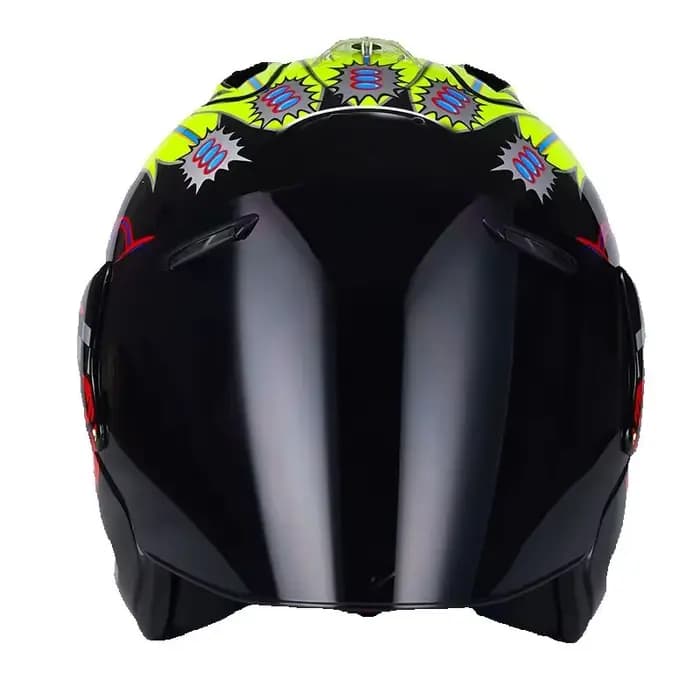 Casque de moto de course à visage ouvert pour femmes et hommes