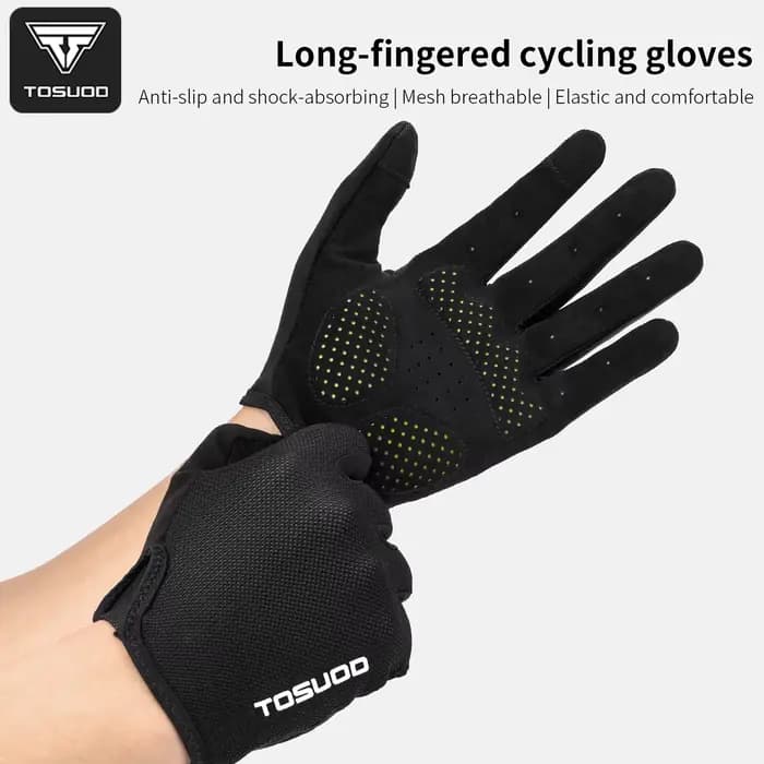 TOSUOD gants de cyclisme respirant évacuant l'humidité antidérapant résistant aux chocs