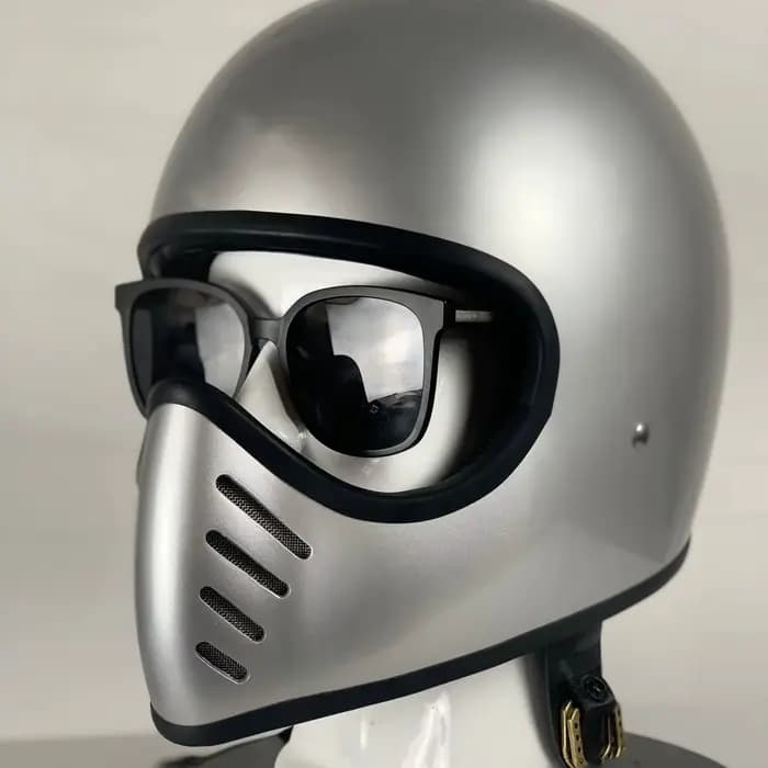 Rétro Mini casque de Moto intégral hommes femmes Cascos Para