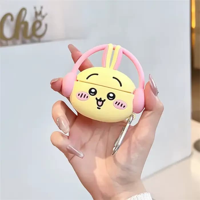 Étui Airpods Pro 3 1 4 3 2 Pro, étui pour écouteurs de dessin animé Usagi à longue oreille avec breloques, étui pour casque Airpod Pro2 3 Funda
