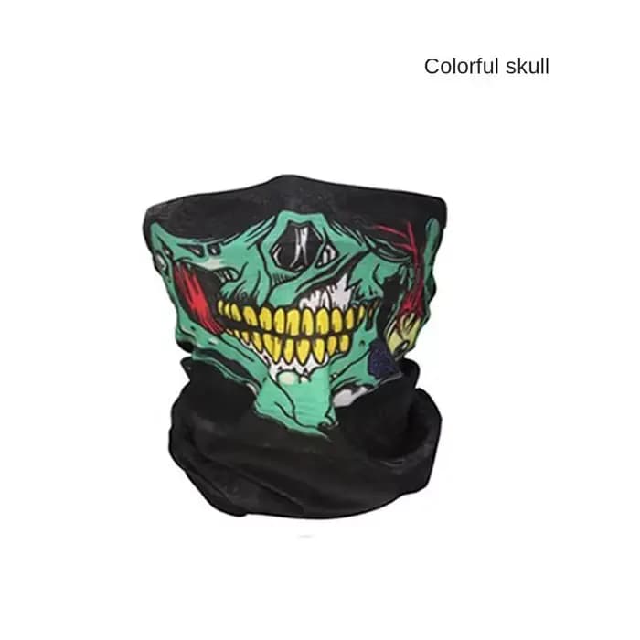 Crâne hommes cagoule masque de Ski casquettes de cyclisme Snowboard visage couverture moto vélo casque capuche Bandana écharpe respirant coupe-vent