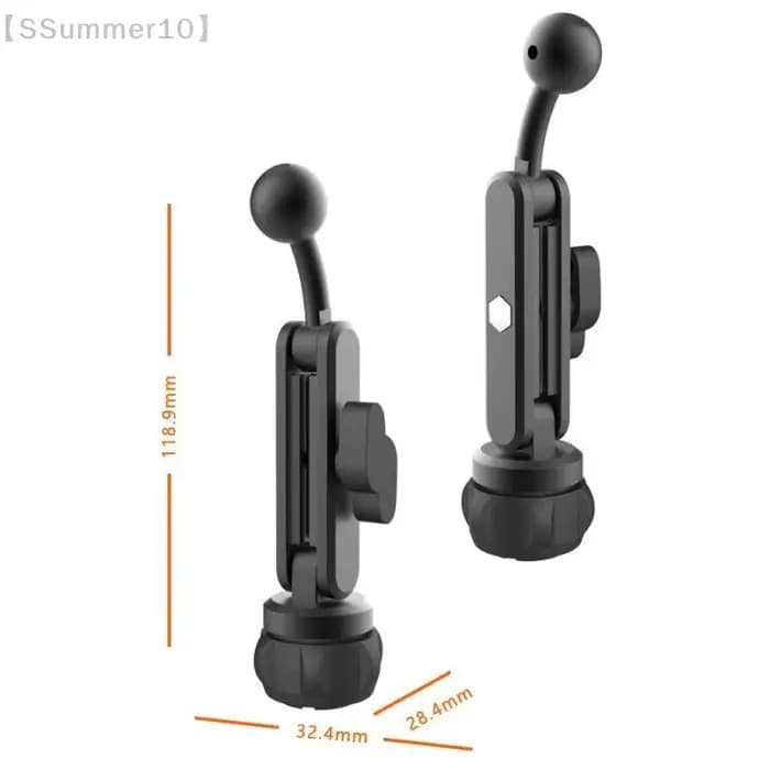 【SSummer10】Alliage d'aluminium 360 ° Support de téléphone rotatif - Tige d'extension à tête sphérique de 17 mm -